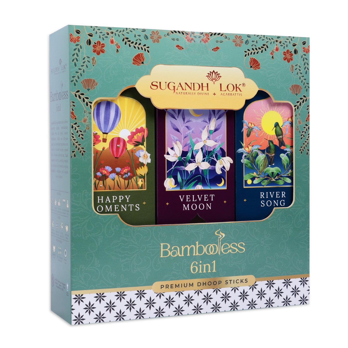Sugandh Lok Bambooless 6 In 1 Gift Pack