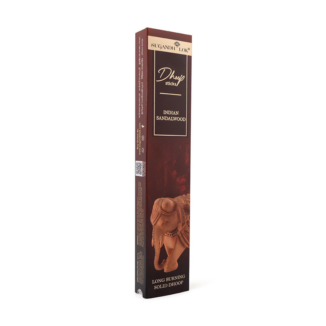 Indian Sandalwood Premium Long Dhoop - Bamboo less