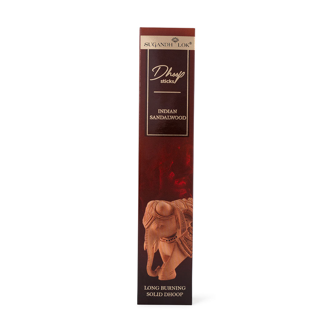 Indian Sandalwood Premium Long Dhoop - Bamboo less