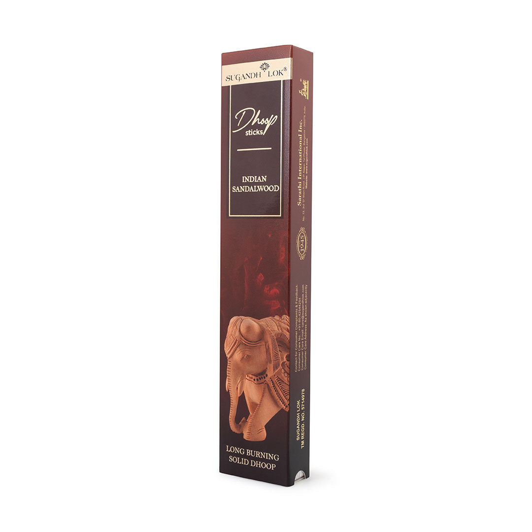 Indian Sandalwood Premium Long Dhoop - Bamboo less