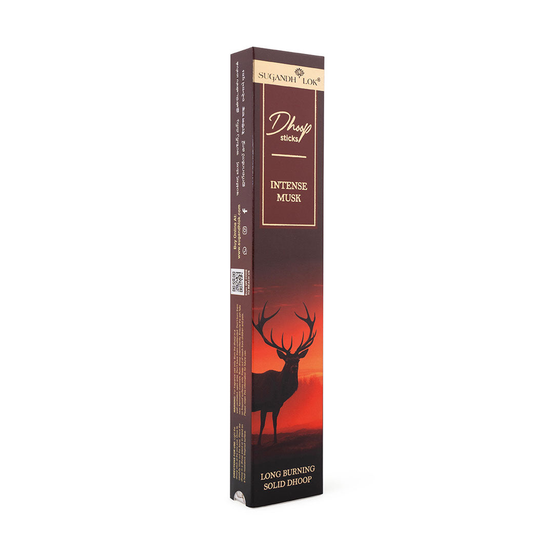 Intense Musk Premium Long Dhoop - Bamboo less