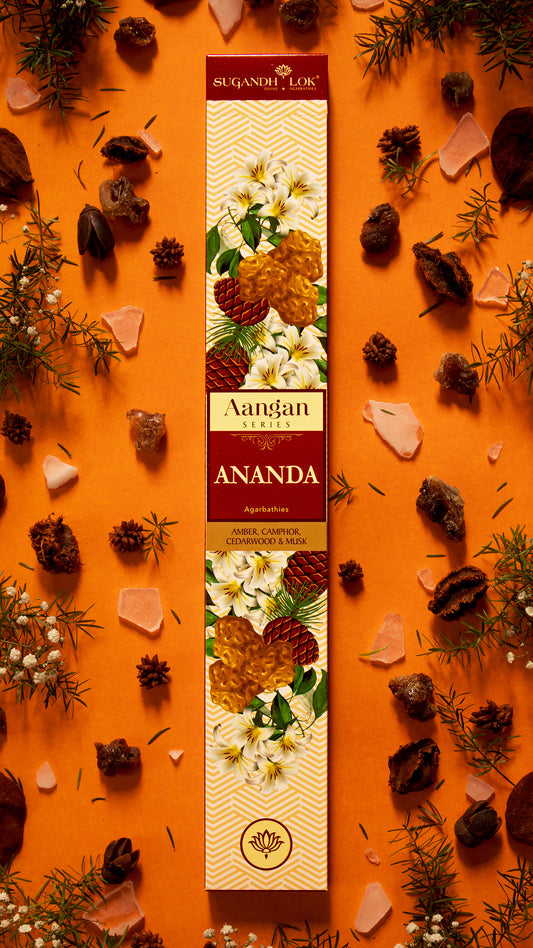 Front of Ananda Agarbatti Pack