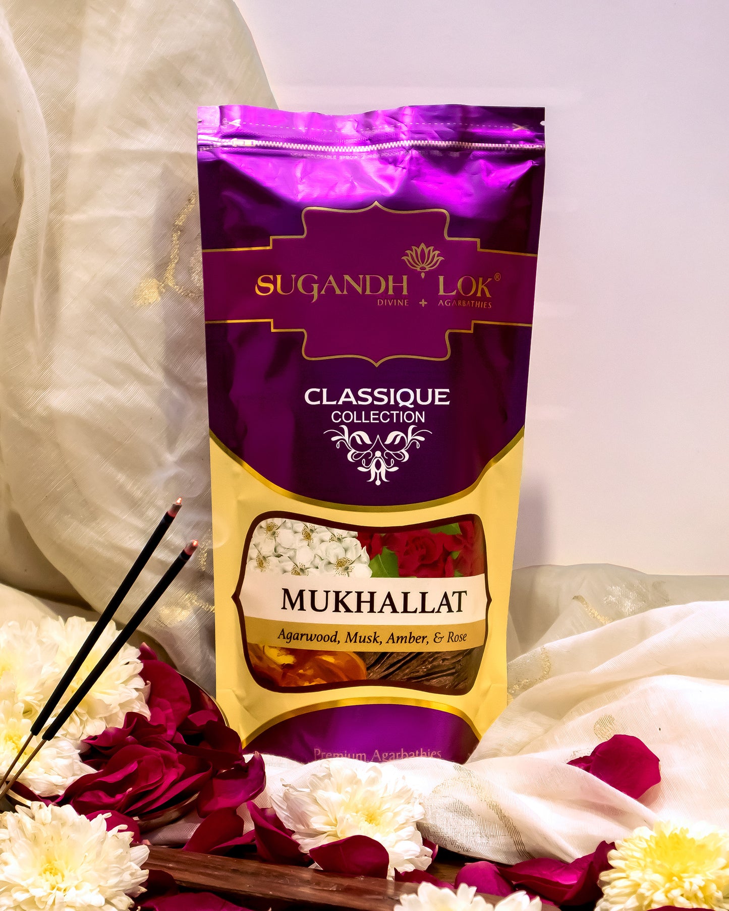 Front of Mukhallat Agarbatti Pouch