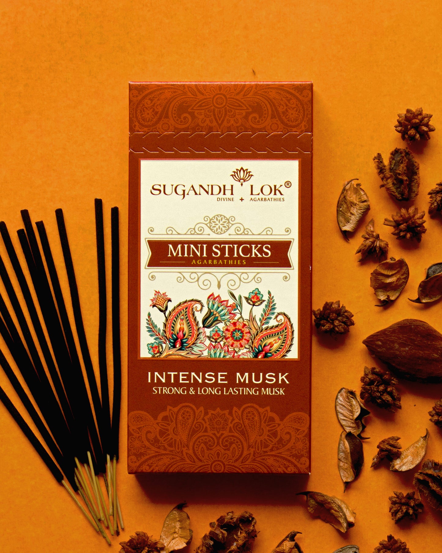 Front of Intense Musk Agarbatti Mini Sticks Pack