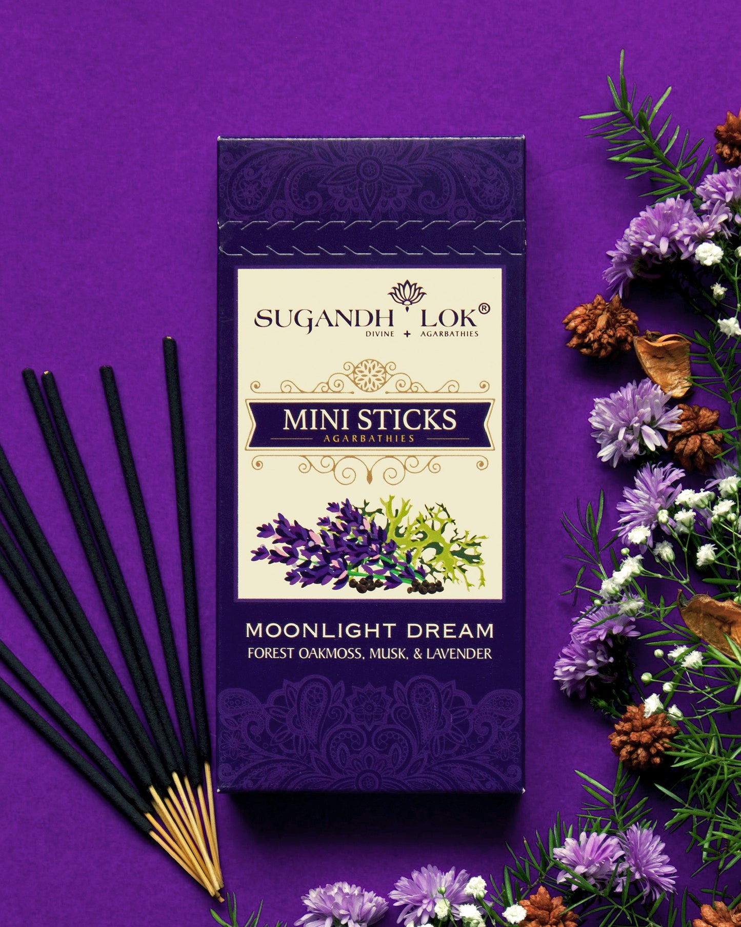 Moonlight Dream Agarbatti Mini Sticks Box on a table