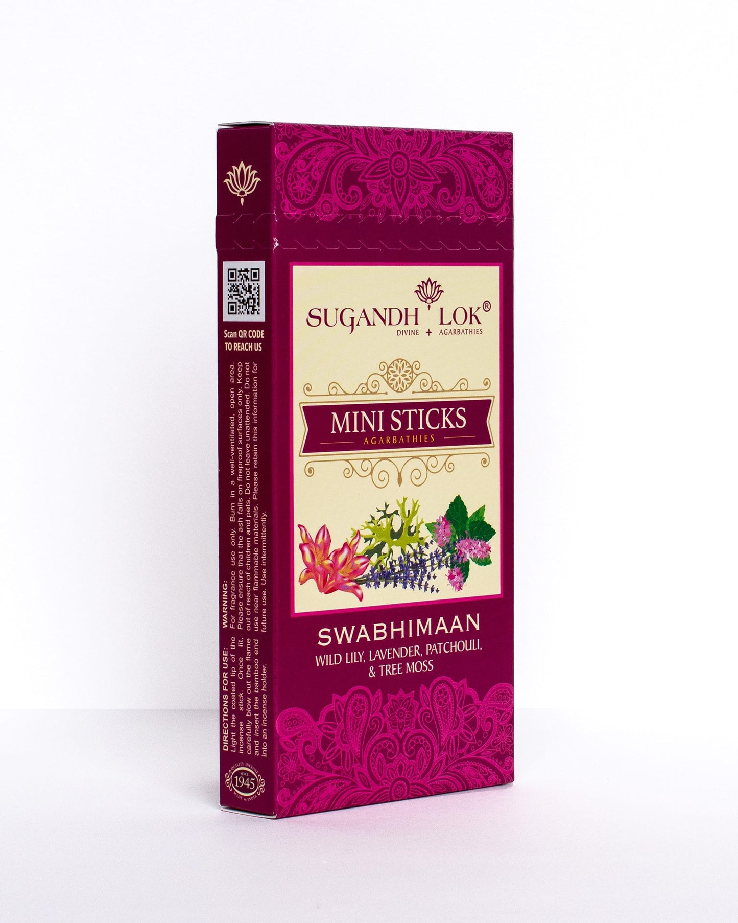 Front side-view of Swabhimaan Agarbatti Mini Sticks Pack