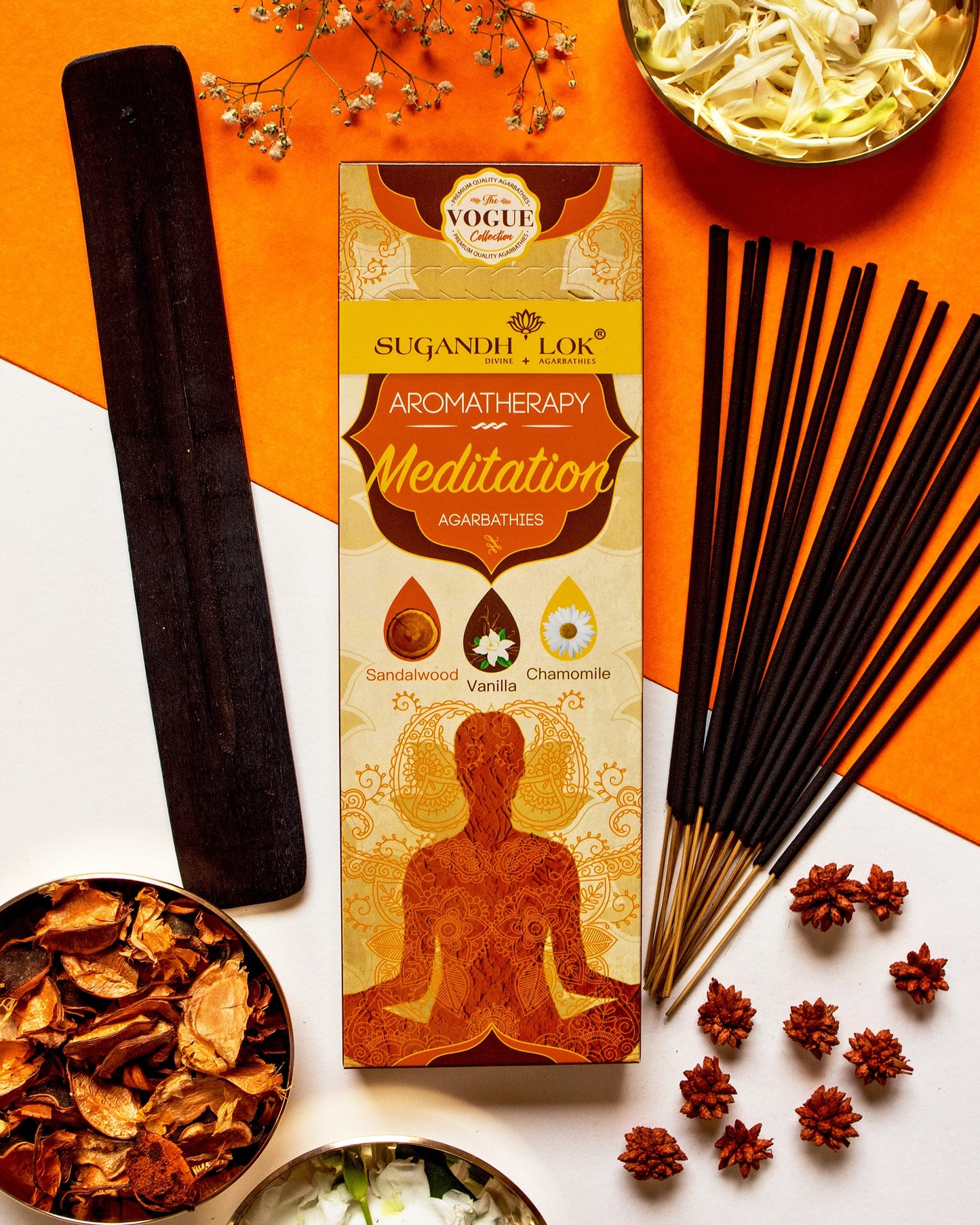 Front of Meditation Agarbatti Box
