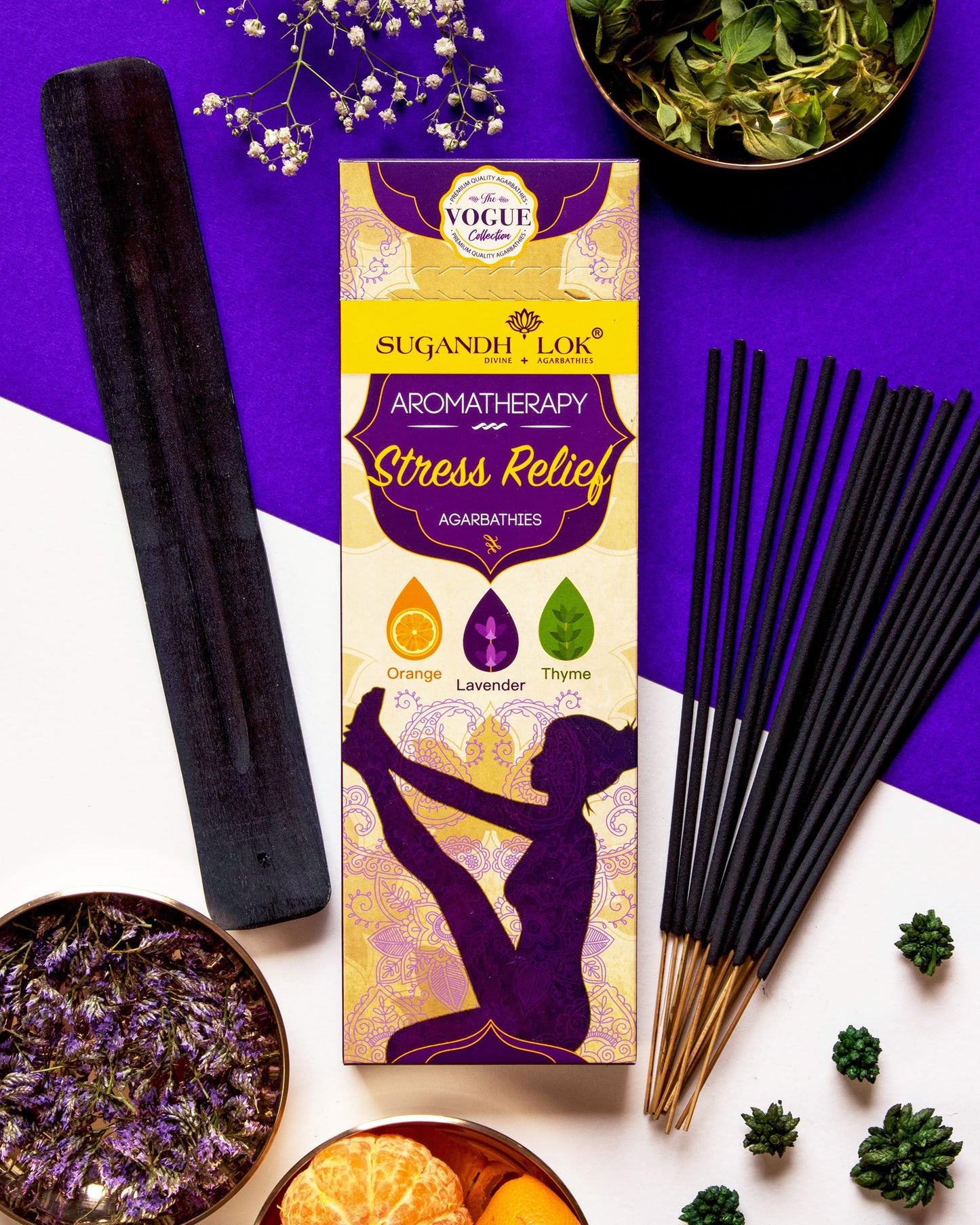 Front of Stress Relief Agarbatti Pack