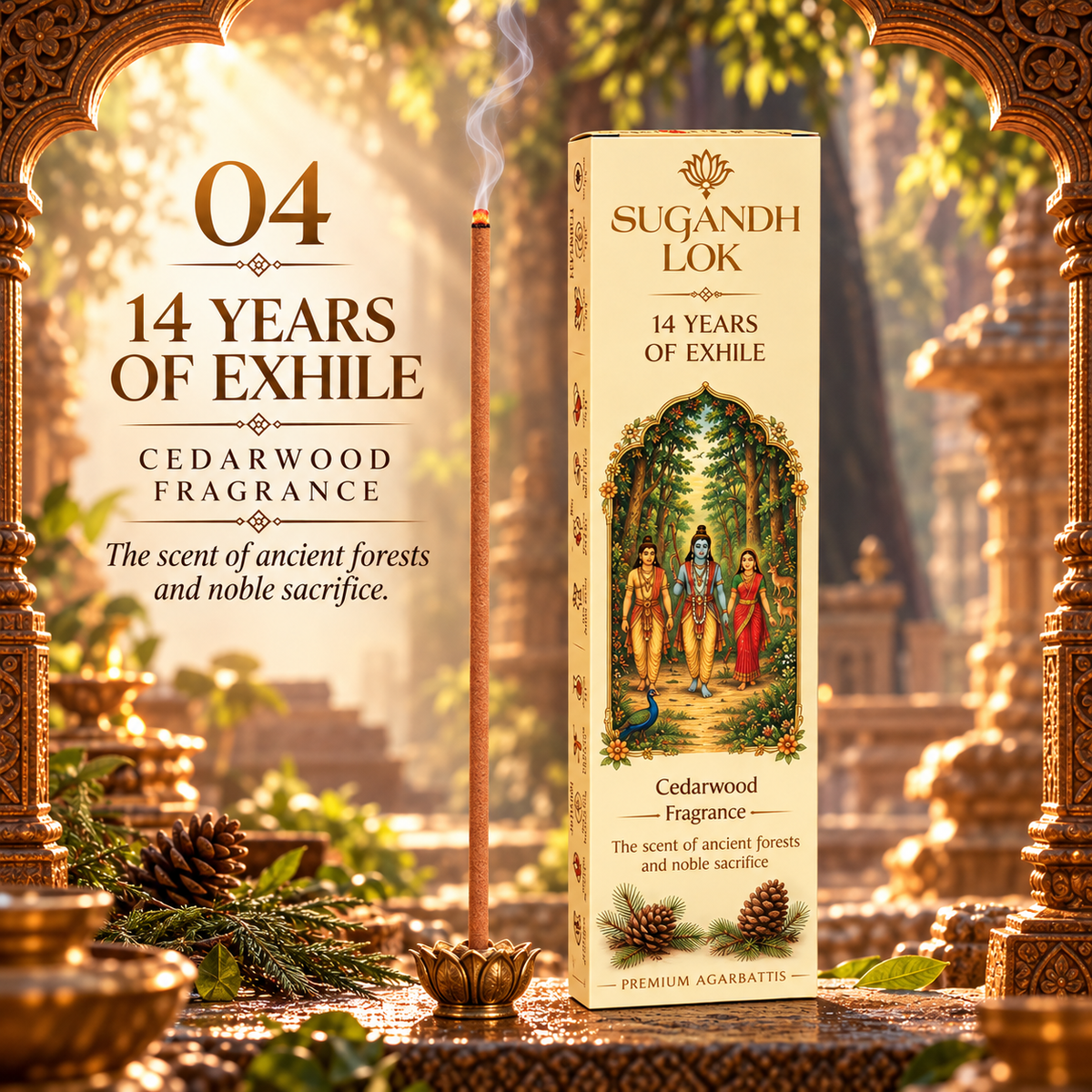 Ramayan Dhoop Sticks & Cones Gift Set
