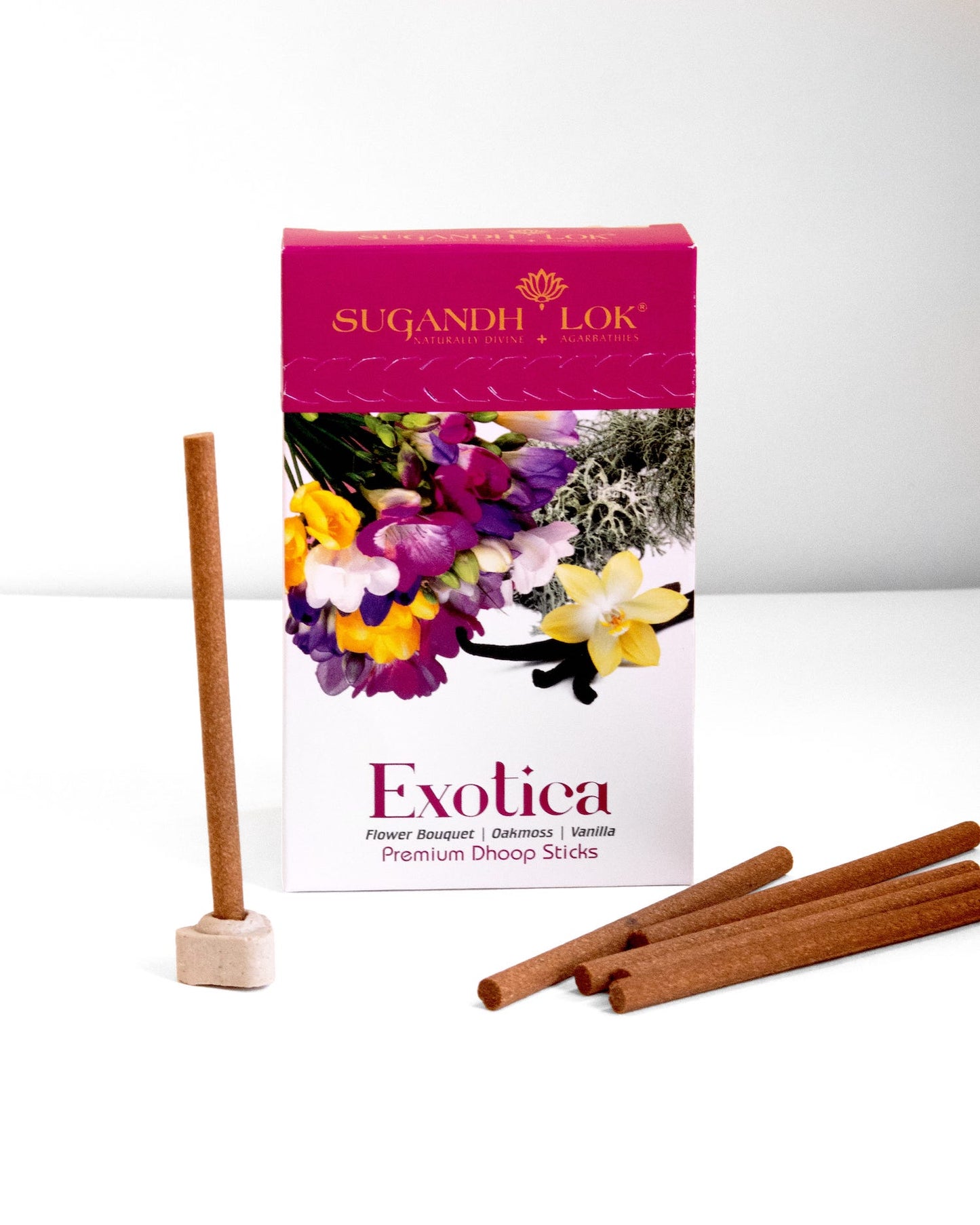 Front of Exotica Dhoop Sticks Pouch