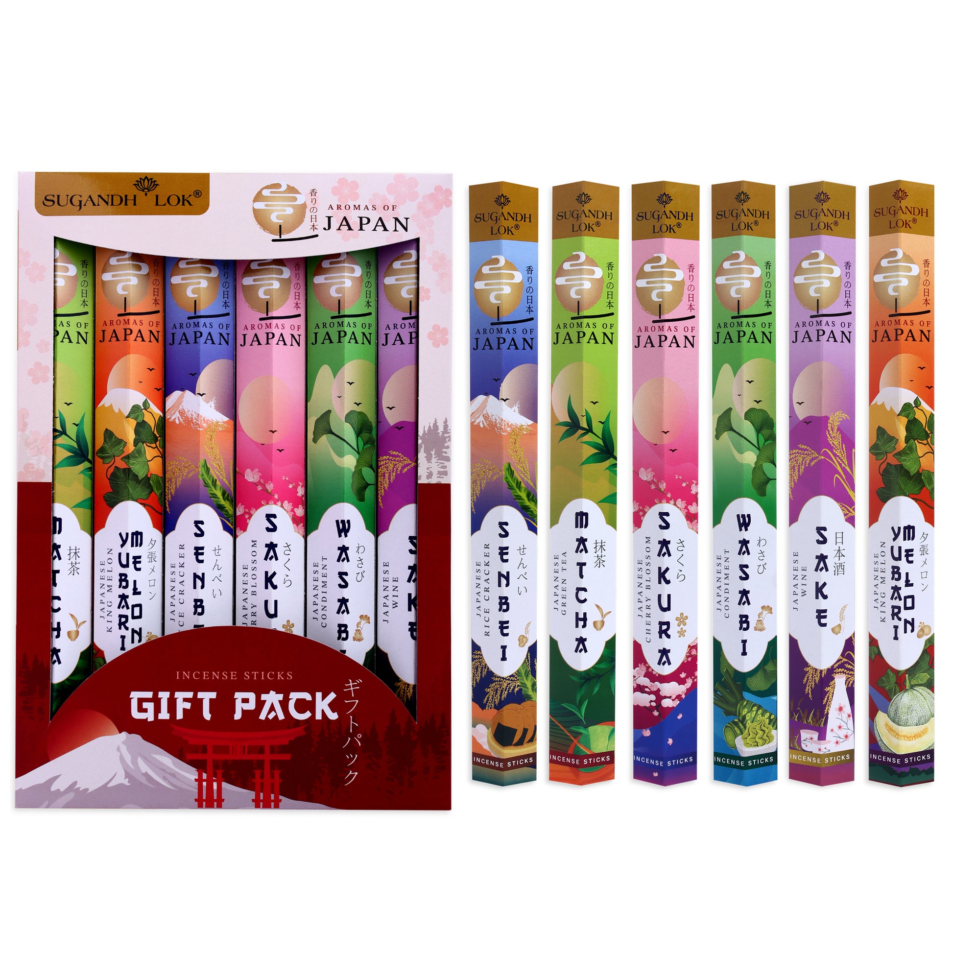 Aroma's of Japan 6 in 1 Gift Pack