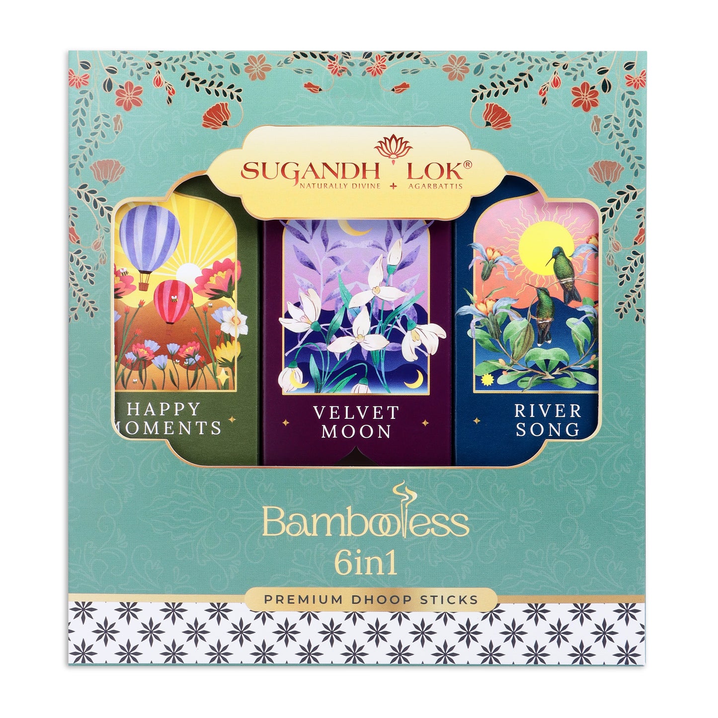 Sugandh Lok Bambooless 6 In 1 Gift Pack