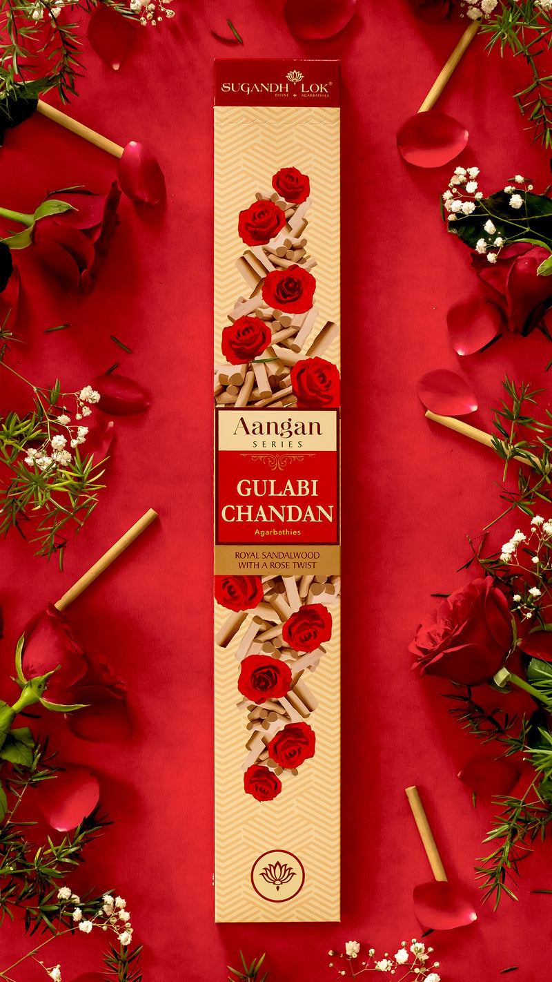 Front of Gulabi Chandan Agarbatti Box