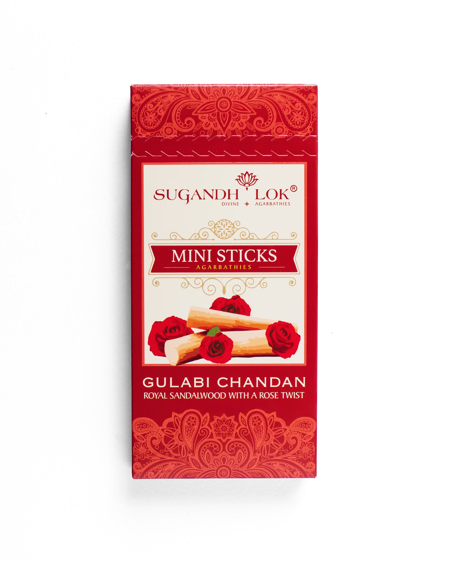 Gulabi Chandan Agarbatti Mini Sticks Pack by SugandhLok