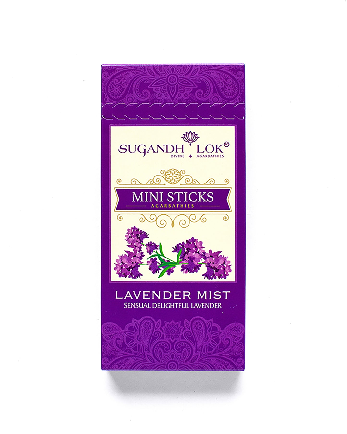 Lavender Mist Agarbatti Mini Sticks Box by SugandhLok