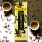 Herbal Green Tea Agarbatti Box surrounded by herbs & herbal tea in cups